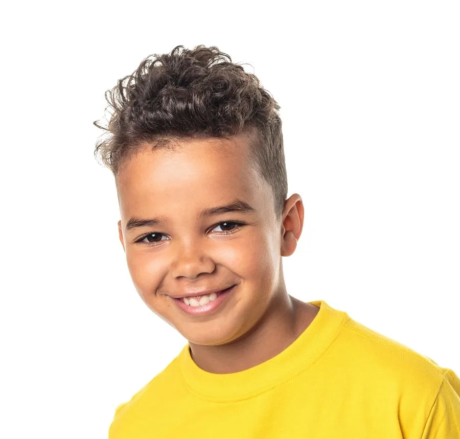 curly faux hawk haircut for boys