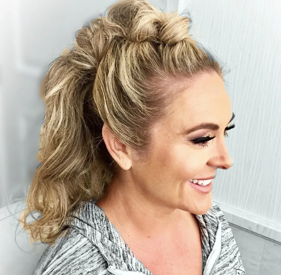 faux hawk ponytail for women