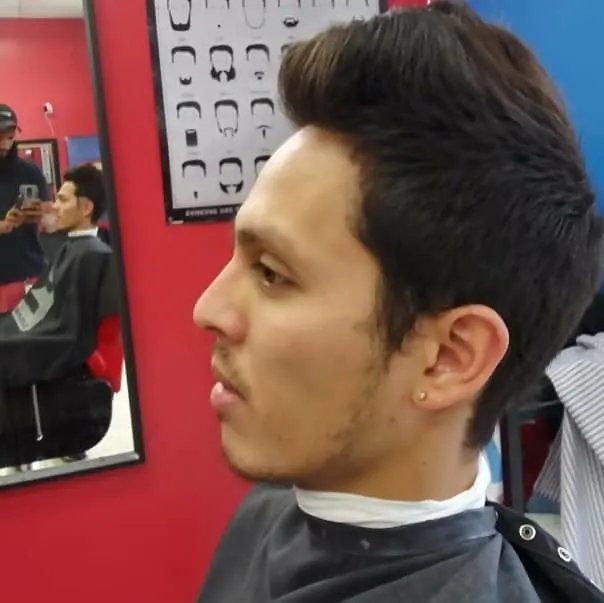 faux hawk taper haircut for men