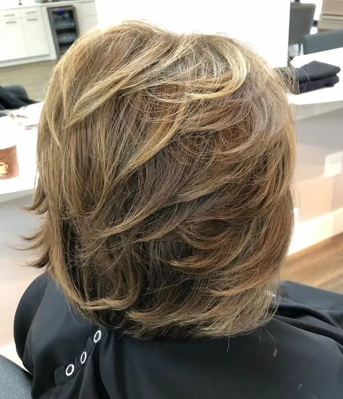 feathered bob for women