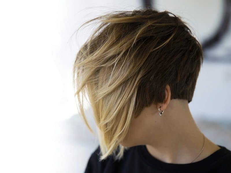 feathered ombre bob