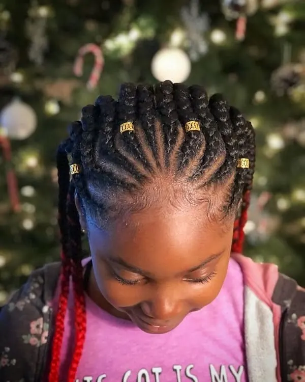 Feed In Braids For Little Girls