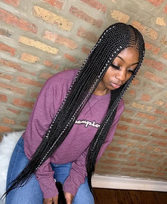 65 Hottest Feed In Braids - Cornrow Styles to Obsess Over [2020]