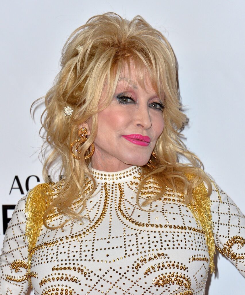 female country singer with long hair- Dolly Parton