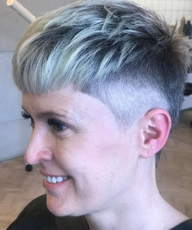 female fade haircut 