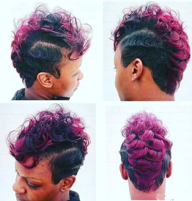 finger waves mohawk for black women 