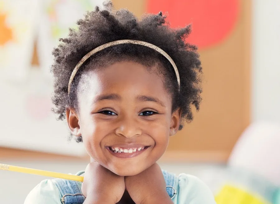 first day of school hairstyle for little black girl