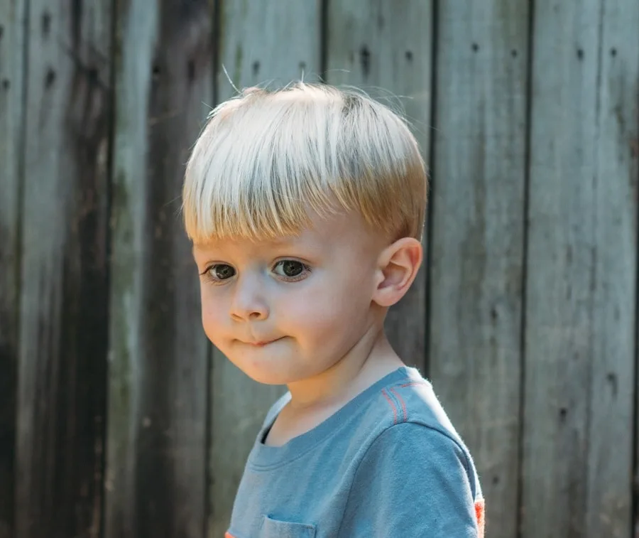 first haircut for blonde baby boys