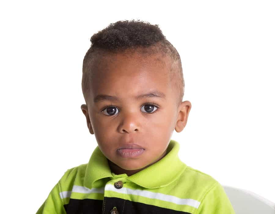 first haircut with fade for black baby boy