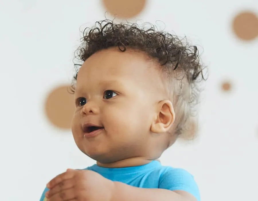 first haircut with undercut for black baby boy