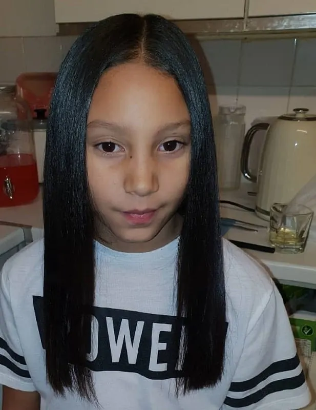 flat iron hairstyle for kids