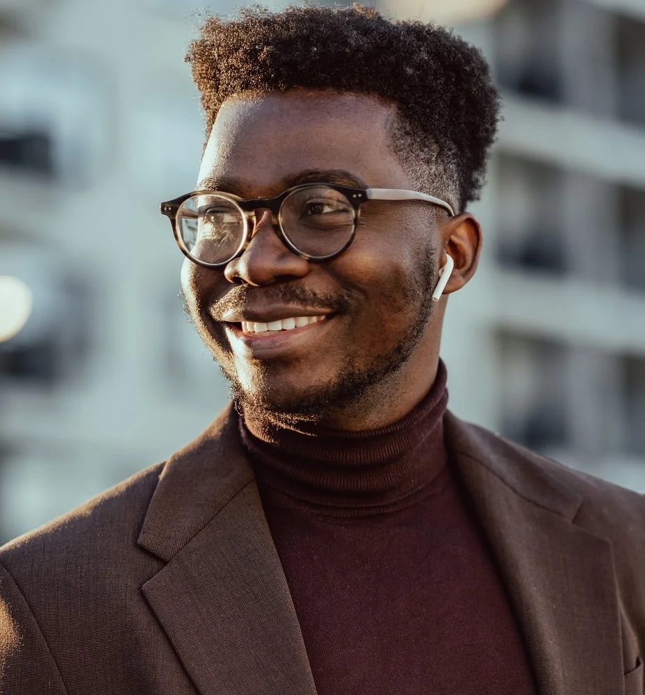 flat top hairstyle for professional black men