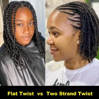 flat twist vs two strand twist