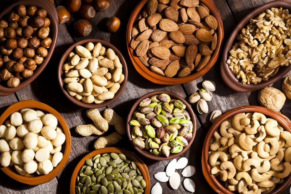 foods for hair growth - Nuts