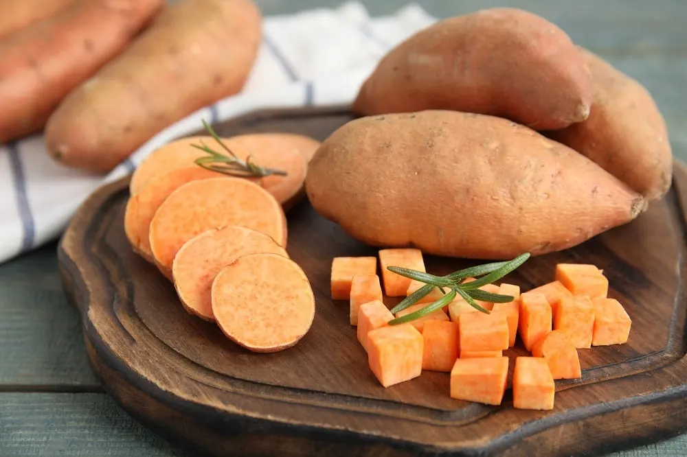 foods for hair growth - Sweet Potatoes