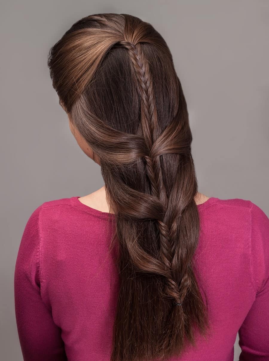 formal braid for long hair 
