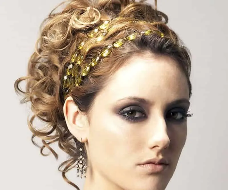 formal hairstyles with headpiece
