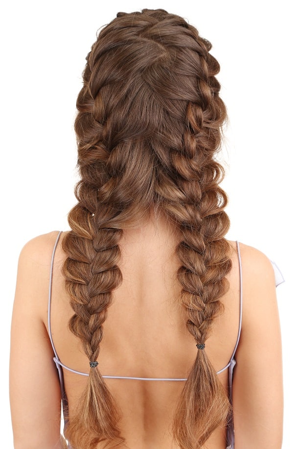 four strand pigtail braids