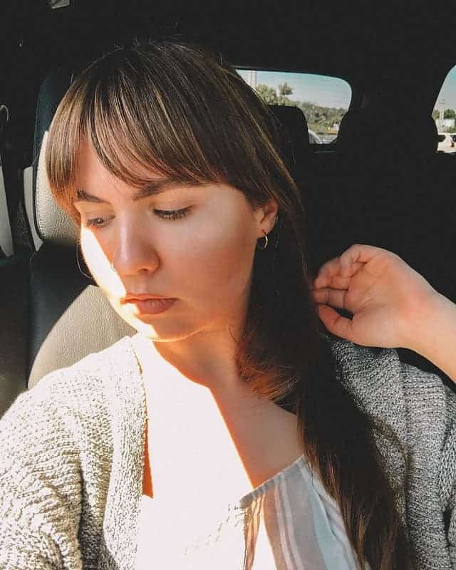 french bangs for round face