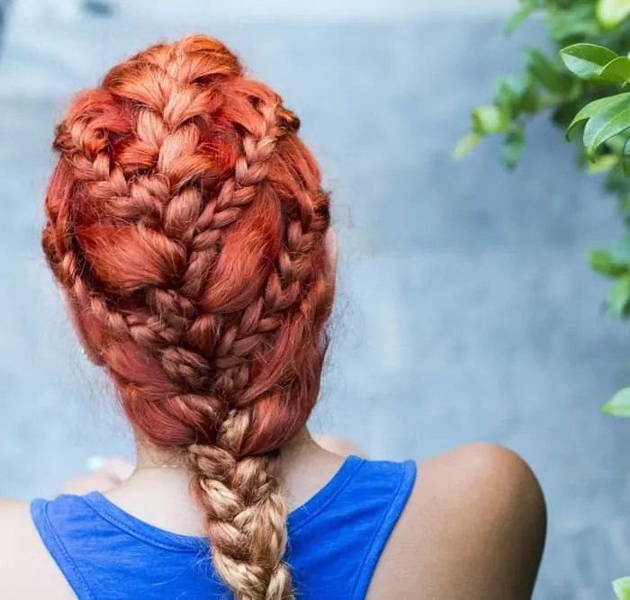 ombre french braid