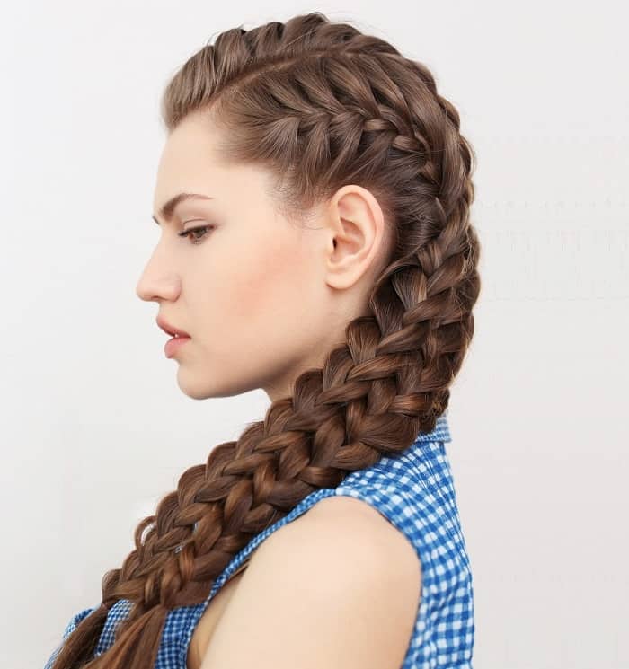 long french braids