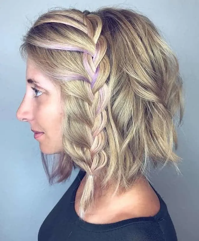 french braided bob 