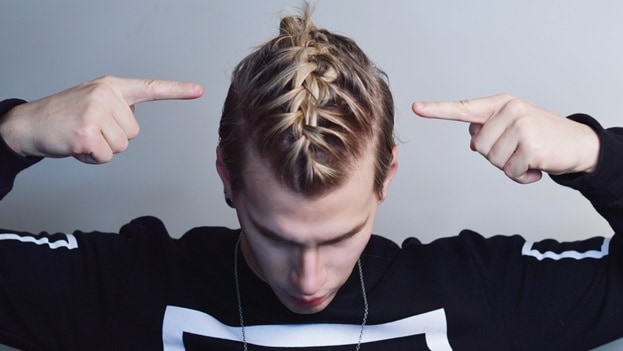 french braid with highlights for men