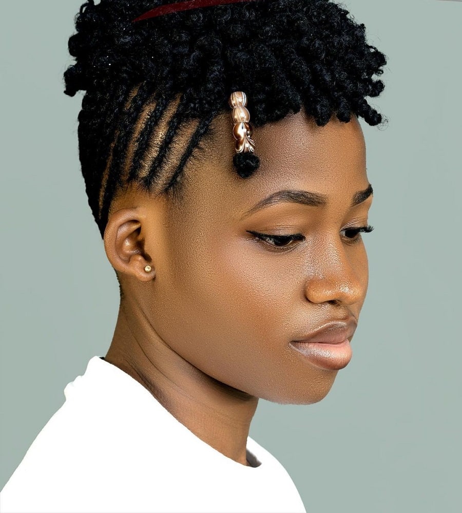 french braided mohawk for black hair