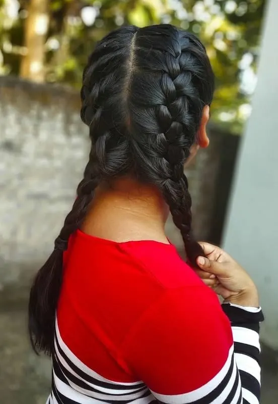 long french braids