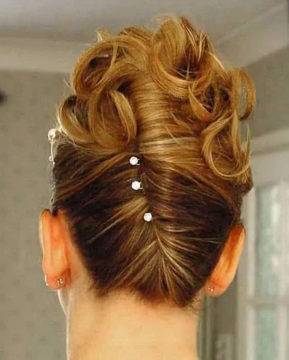 messy french bun hairstyle