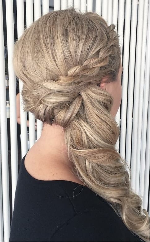 french twist braided updo