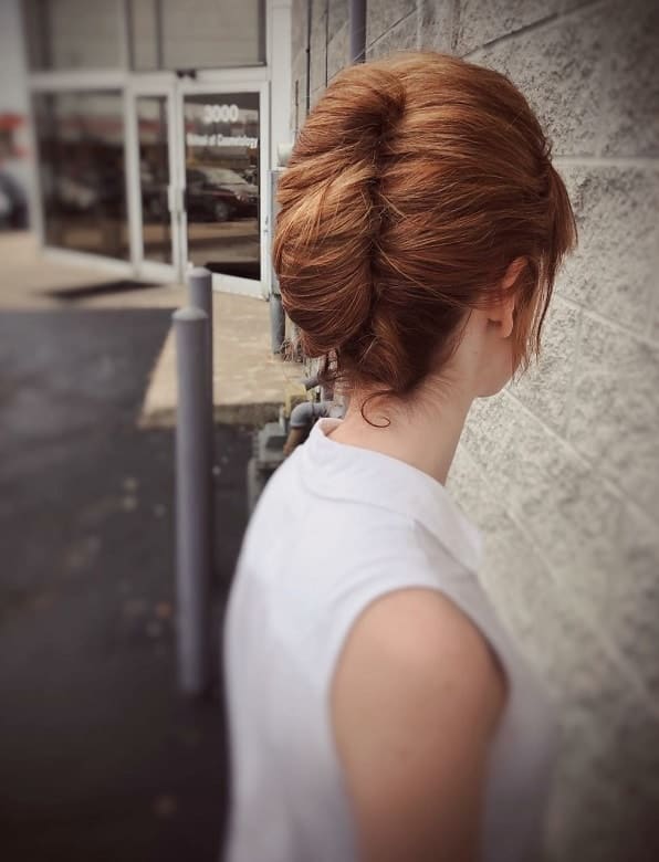 French twist innovation for long hair