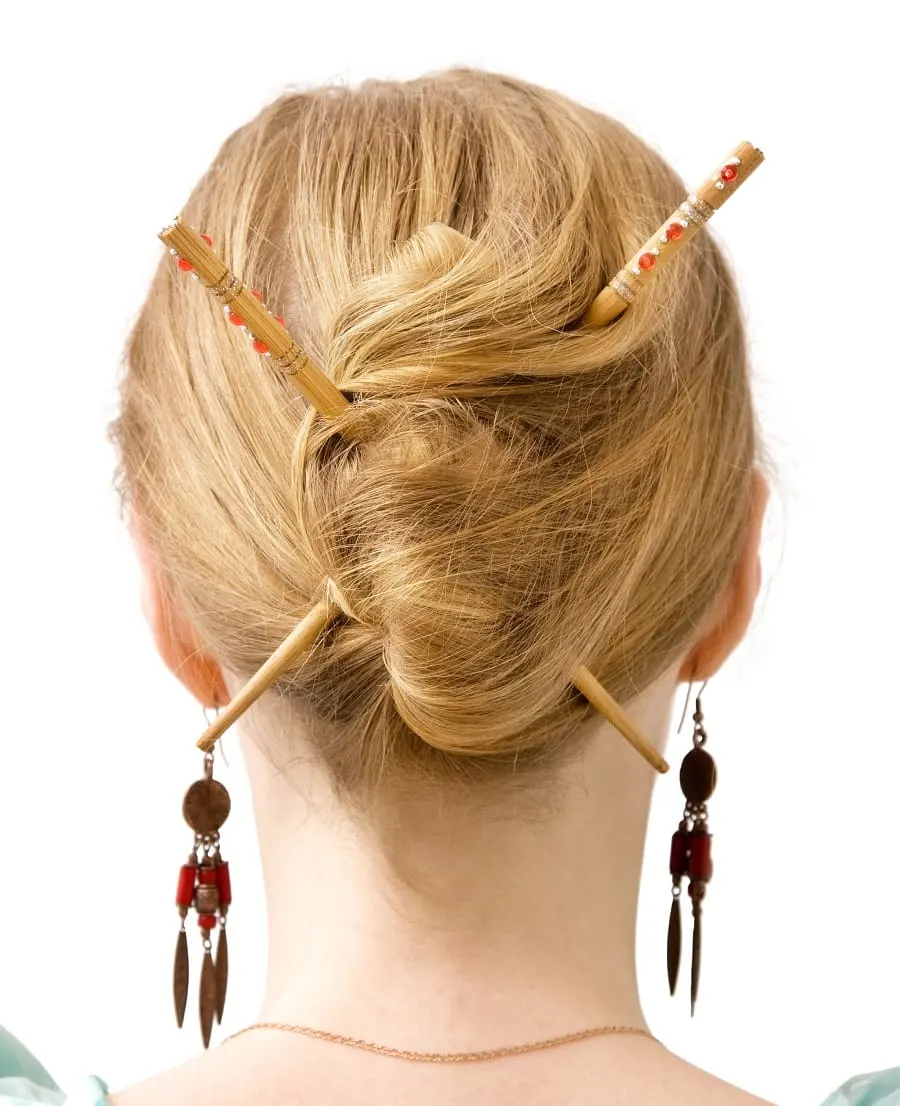 10 Most Flattering Hairstyles Using Hair Sticks (2023 Trends)