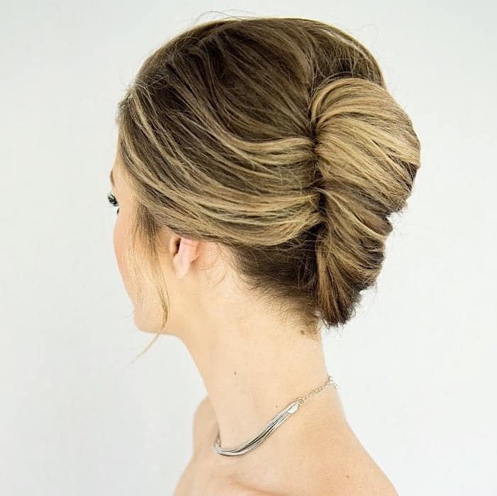 vintage french twist hairstyle
