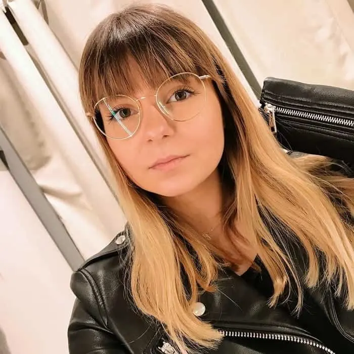 Fringe Bangs with Glasses