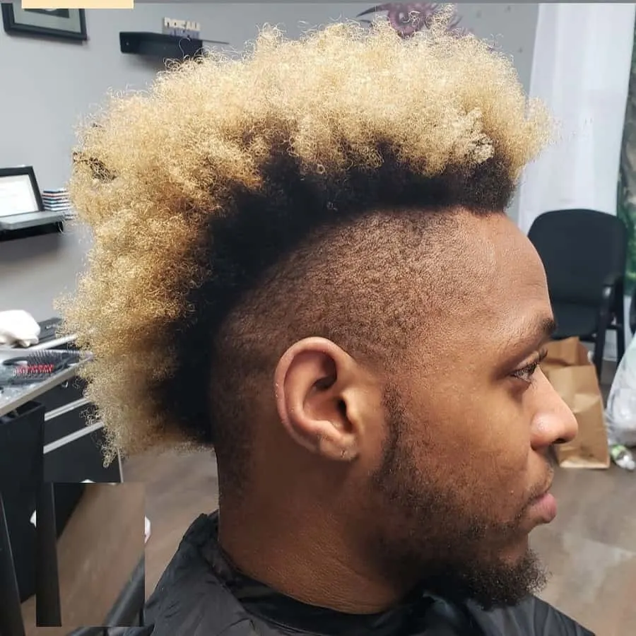 frohawk with color for men