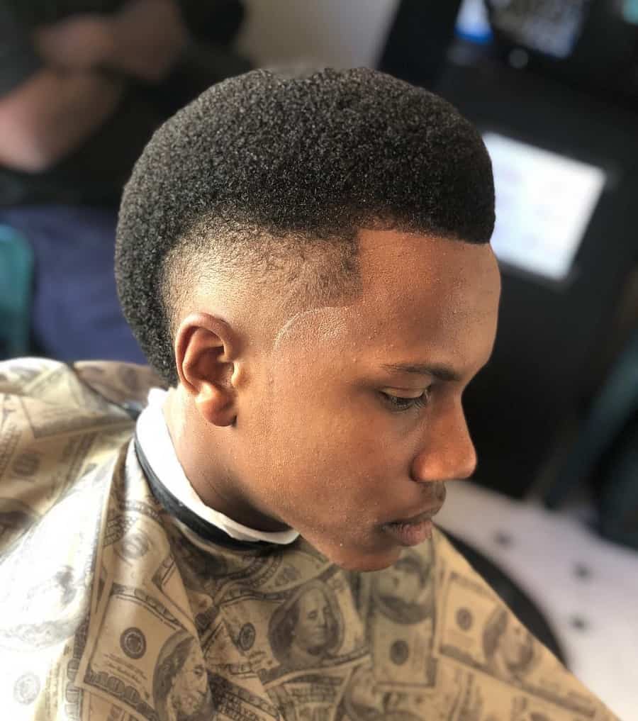 frohawk with fade for men