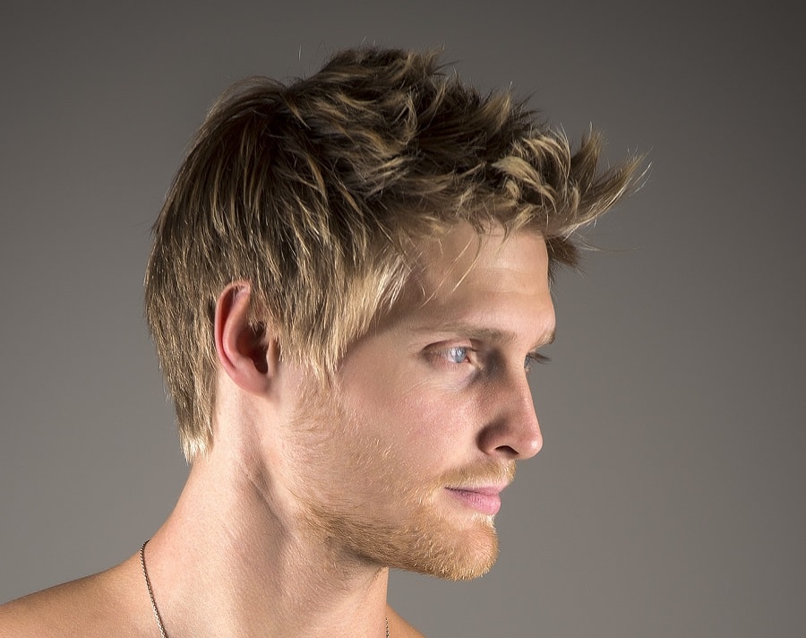 frosted tips hairstyle for thick hair