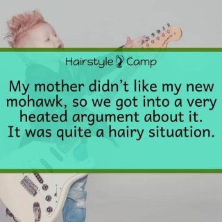 funny hair quotes for little boys
