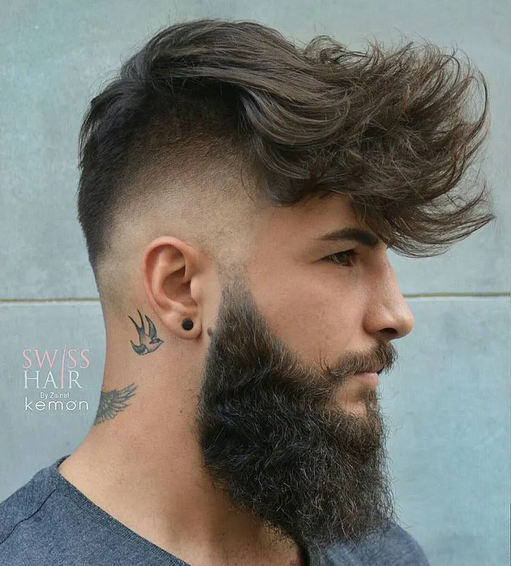  curly gentleman's haircut 