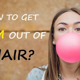 get gum out of hair