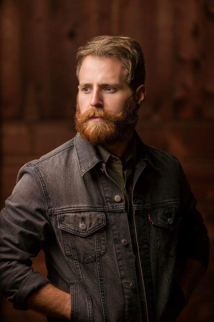 Ginger Beard with Shaped Mustache