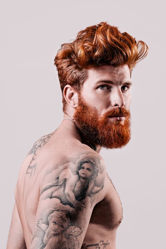 Coppery Red Ginger Beard Styles