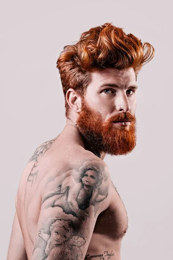 Coppery Red Ginger Beard Styles
