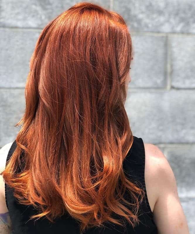 girl with ginger hair color