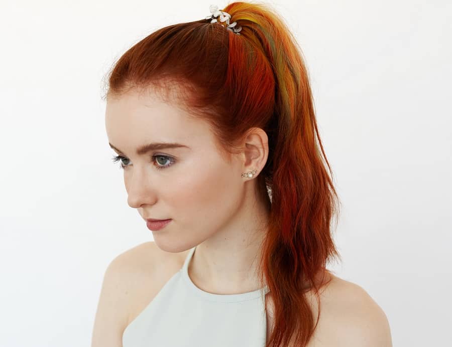 ginger ponytail