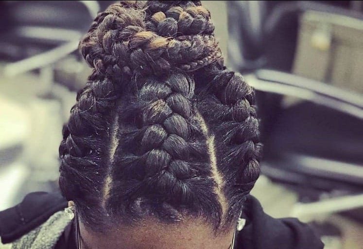 How to Tie Goddess Braids in a Bun