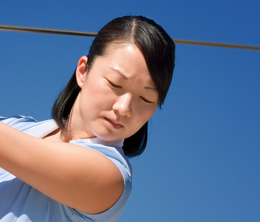 golf hairstyle for Asian women