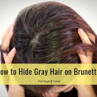 hide gray hair on brunettes