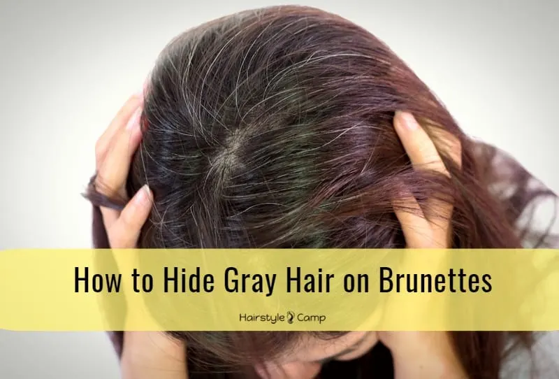 hide gray hair on brunettes